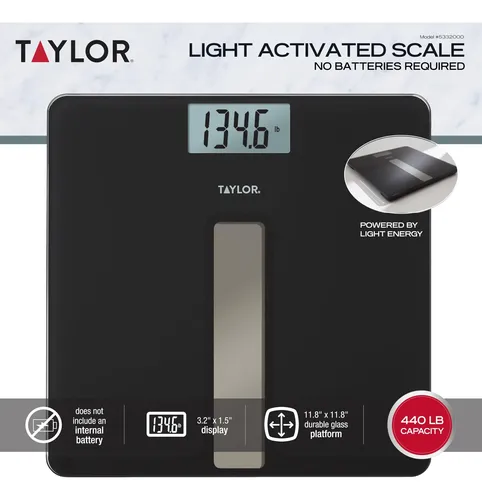 Taylor Báscula Digital De Baño Ligera, Plataforma