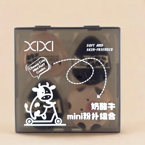 Set De Minipuff De Maquillaje Xixi Cow Series (5 Unidades)