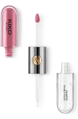 Lápiz labial Kiko Milano Unlimited, doble líquido, de larga duración, 12 horas, color 119, rosa rododendro