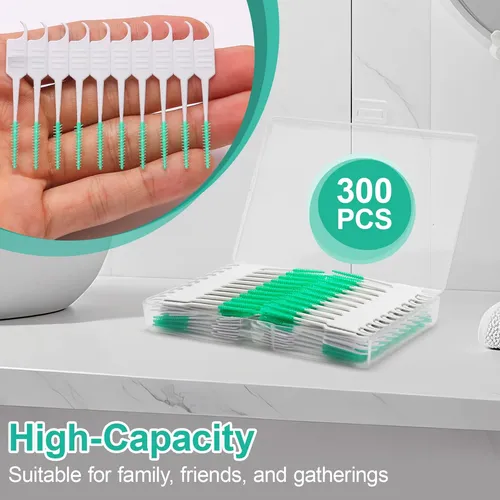 Cepillos De Hilo Dental Acskd, 300 Unidades, Cepillos Interd