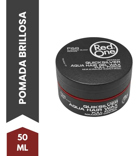 Red One Pomada Mini 50ml Gris Aqua Barberia Maxima Fuerza