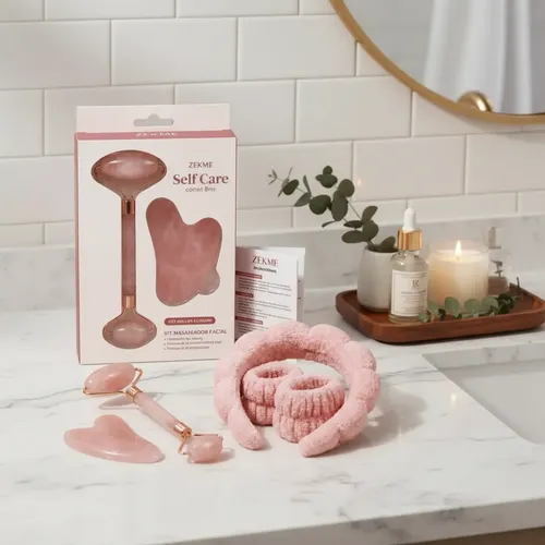 Combo Masajeador Facial Piedra Jade + Gua Sha + Regalo