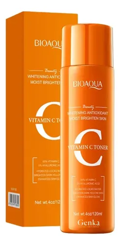 Tonico Facial Vitamina C Antioxidante Aclarante 120m Bioaqua Todo Tipo De Piel Día/noche