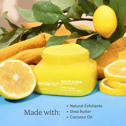 Exfoliante Corporal Sugar Scrub Con Néctar, 240 Ml, Limón