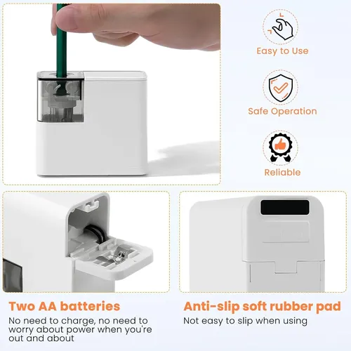 Sacapuntas Eléctrico, Batería De Sacapuntas Portátil