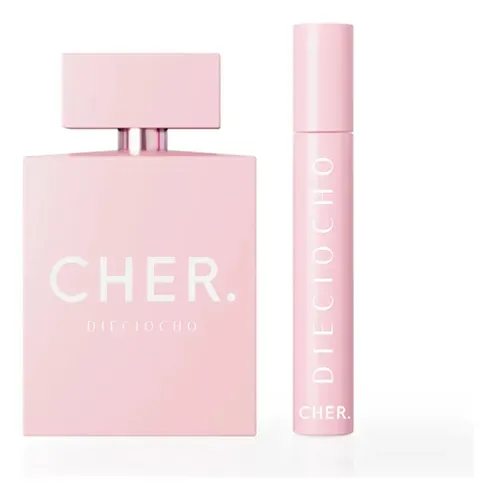 Set Perfume Mujer Cher Dieciocho 100 Ml Edp + Talla 20 Ml