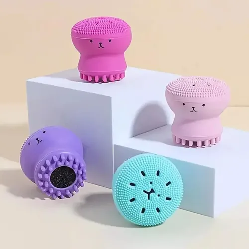 Esponja Limpiadora Y Exfoliante Facial Con Forma De Pulpito
