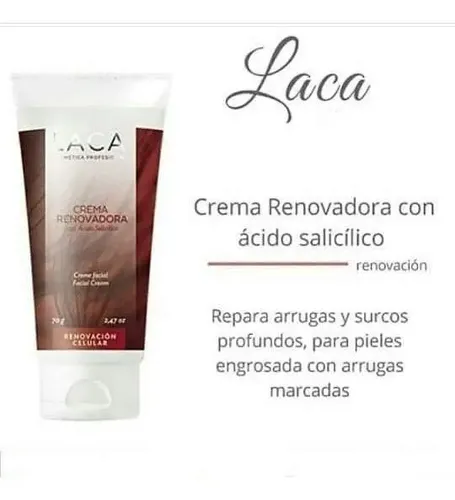 Crema Renovadora Con Acido Salicílico Laca Tipo de piel Todo tipo de piel