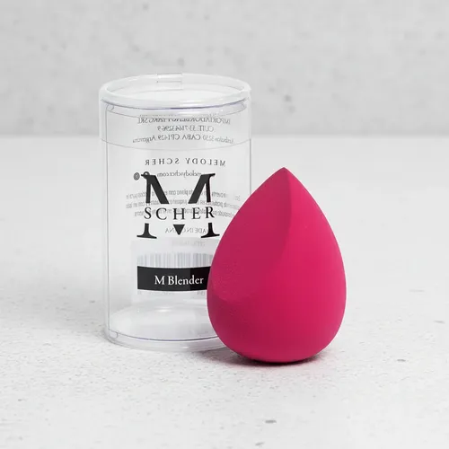 Esponja De Maquillaje Biselada Base Rubor Contorno M Blender Fucsia