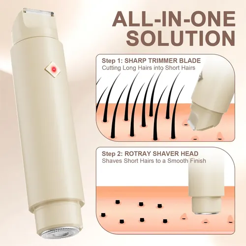 Afeitadora Eléctrica Zarrson Bikini Trimmer 2 En 1 A Prueba