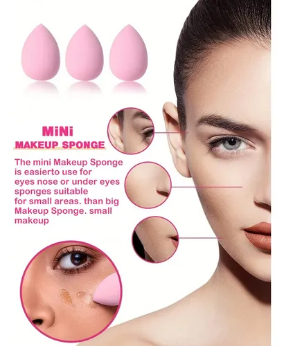 Yan Set 42 Brochas Y Esponjas Maquillaje Con Cosmetiquera