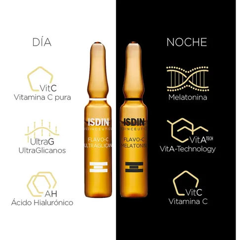 Serum Isdin Isdinceutics Day & Night 10+10 Flavo C 20 Amp Tipo de piel Sensible