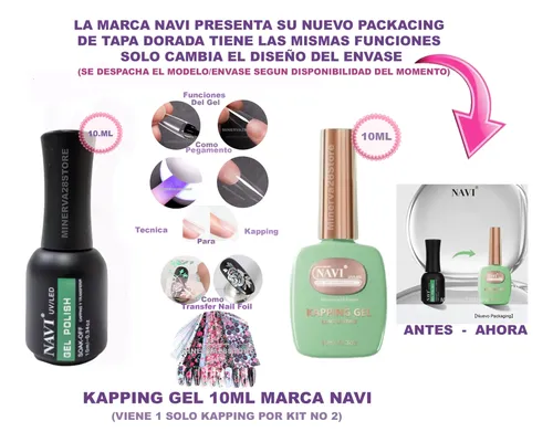 Kit Tips Soft Gel Paris Night X100 Kapping Gel Lampara Uvled