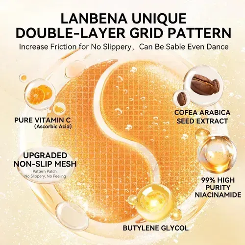 Lanbena Parche Ojera Con Antioxidante Y Vitamina C X4 Todo Tipo De Piel