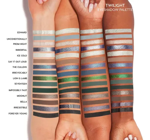 Twilight X Colourpop, Paleta De Sombras 15 Tonos Crepusculo Sombra Azul