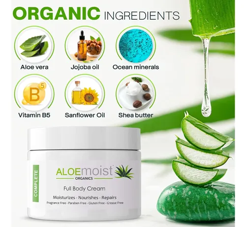 Loción Orgánica De Aloe Vera Para Rostro, Crema Hidratante