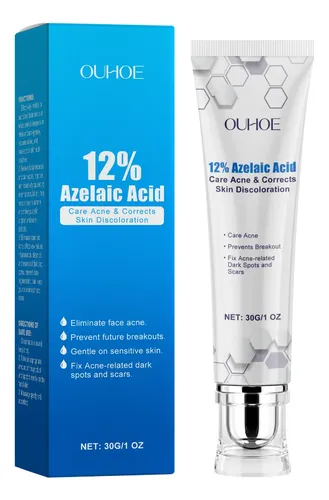 Crema Para El Acné Con Ácido Azelaico Ouhoe, Hidratante Y Eq