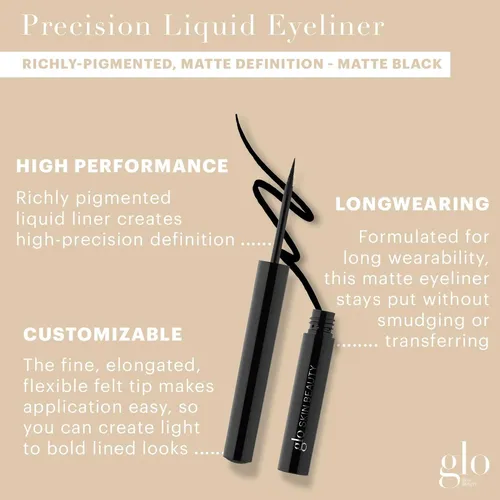 Delineador Líquido Glo Skin Beauty Precisión Negro