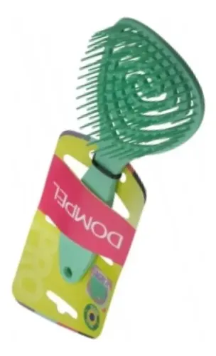 Cepillo Desenredante Dompel Pirulito para Cabello, con Fragancia a Manzana y en Color Verde