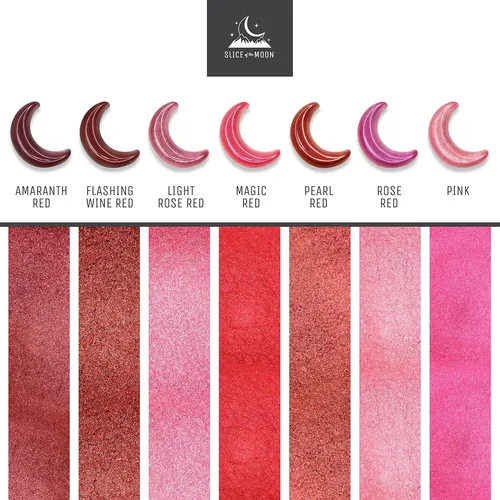 Polvo Mica Rojo Perla 25g Para Cosmética Y Arte