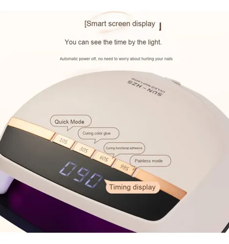 Sun Hz5 Cabina De Uñas De 72 Leds Principiante Y Profesional