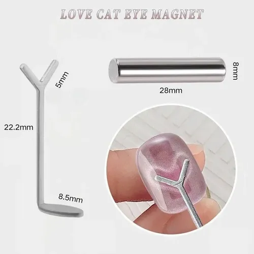 Kit De 5 Imanes En Forma De Corazón Con Forma De Ojo De Gato 5 Pack