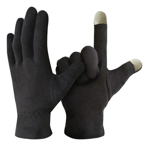 Guantes Hidratantes Algodón Negro Medianos Para Manos Secas