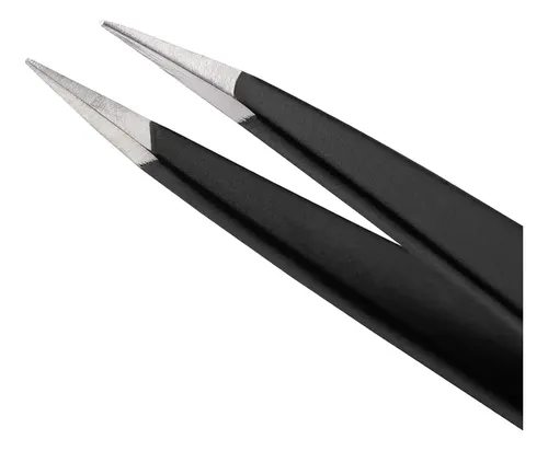 Pinza De Acero Inoxidable Precisión Para Cejas Negra