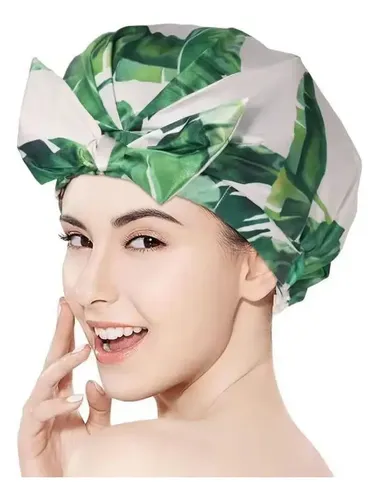 Gorro De Ducha De Satén De Tela De Seda Impermeable Para Cab