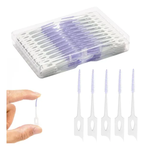 Palillos Con Hilo Dental Acskd 200 Unidades Cepillo De Goma