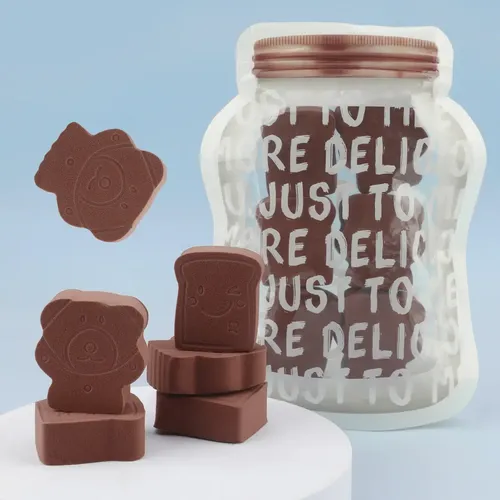6 Esponjas En Forma De Galleta, Sin Látex