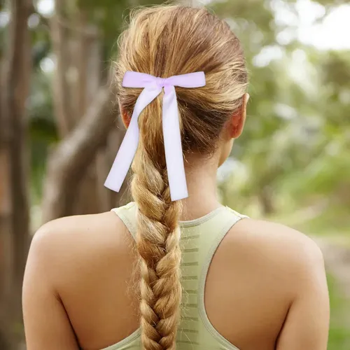 Lazos De Seda Coloridos Para El Cabello – 10 Piezas -`