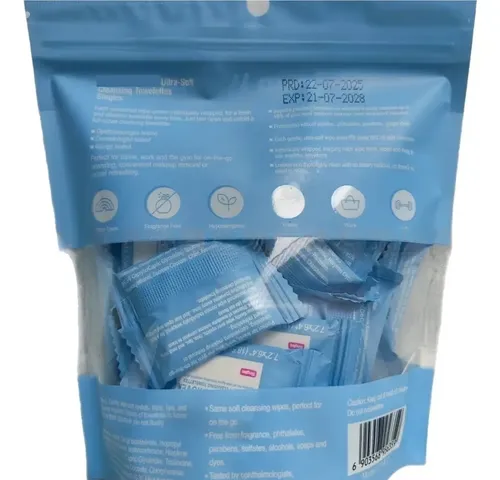 Atoallitas Desmaquillantes Desechables F4u L, Paquete De 2b