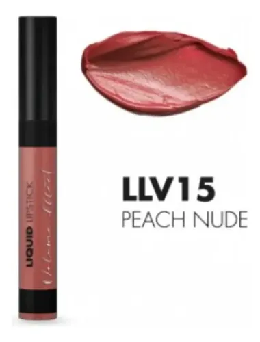 Labial Liquido Efecto Volumen Acabado Mate Idraet Color Peach Nude