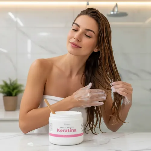 Máscara Capilar Nutritiva Y Fortalecedora Con Keratina 500g
