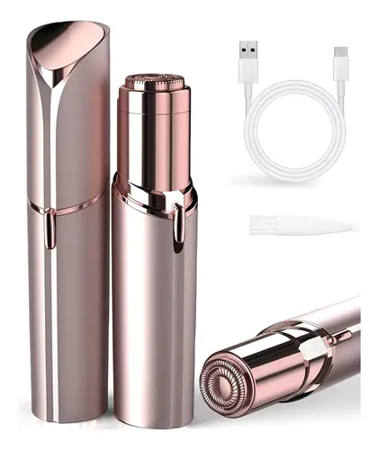 Depiladora Facial Eléctrica Para Mujer Con Luz Recargable