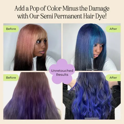 Set De Coloración Vegana Inh Con Amaranto Púrpura Oscuro