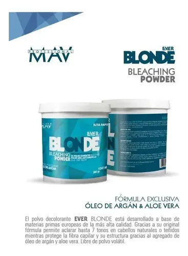 Polvo Decolorante Premium Azul Ever Blonde 500g Mav
