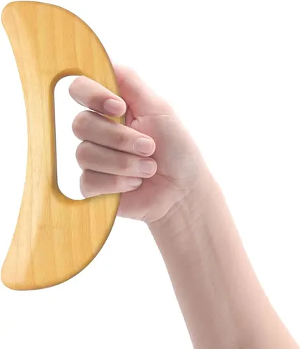 Masajeador Madera Gua Sha Drenaje Linfático Piernas Terapia