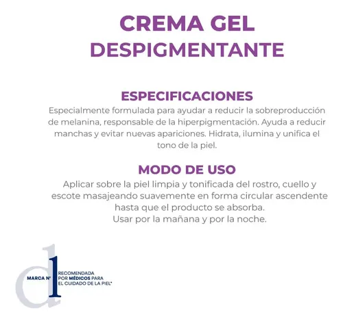 Crema Gel Dermaglós Despigmentante 50g