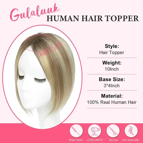Extensiones De Cabello Humano 10 Pulgadas Para Mujer Con Bas