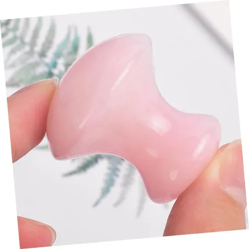 Set 2 Piedras Gua Sha Cuarzo Rosa Facial Relajante