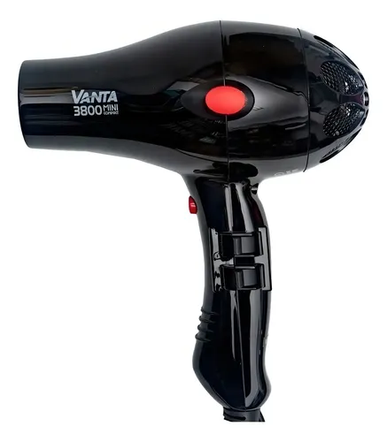 Vanta 3800 Mini Compact Secador Pelo Profesional 1800w Rojo Color Negro