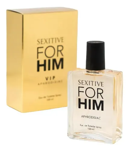 Perfume Eau De Toilette Sexitive For Him Vip Afrodisiaco 100ml Hombre