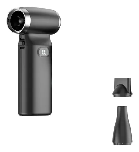 Mini Ventilador De Turbina, Soplador Seco Con Pantalla Negro