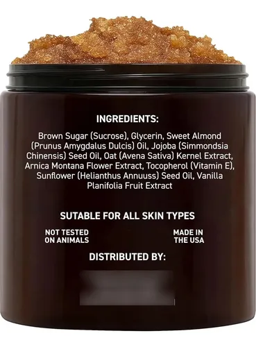 Exfoliante Corporal Con Azúcar Moreno Brooklyn Botany, 8 Onz