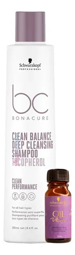 Shampoo Bonacure Clean Balance Limpieza Profesional 250ml