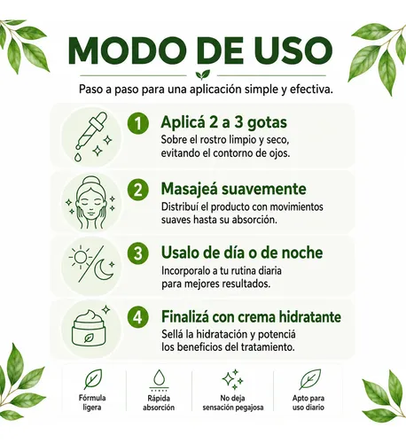 Serum Facial Mely Para Poros Hamamelis Té Verde 30ml