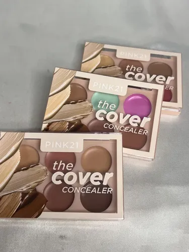 Paleta Corrector De Ojeras Pink 21 The Cover 6 Tonos