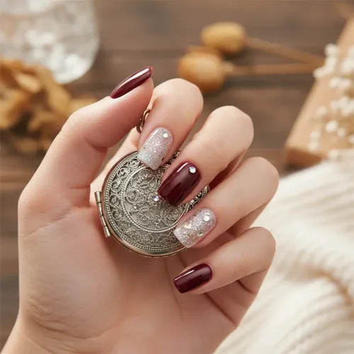 Press On Tips Autoadhesivos Cherimoya Manos Brillantes Pack 30 Uñas